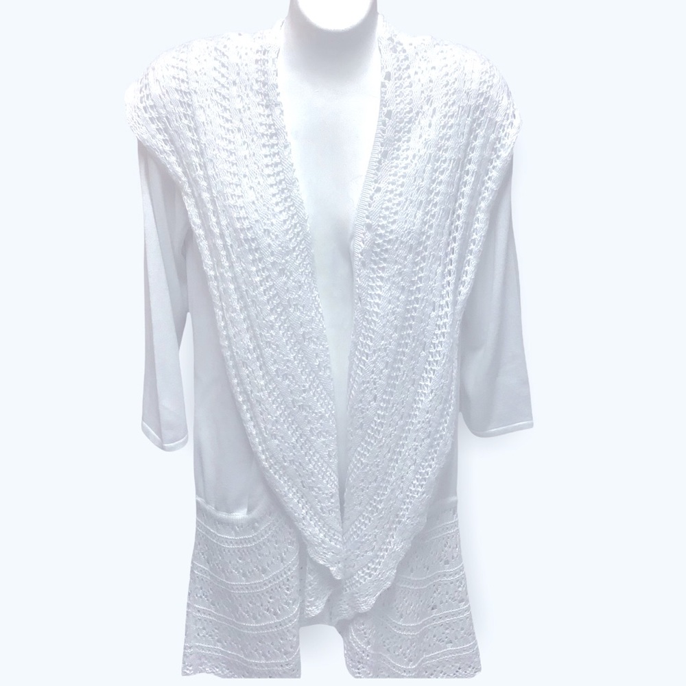 1/2 OFF! Open Front Cardigan Sweater w/Crochet Detailing 🌸NWOT!